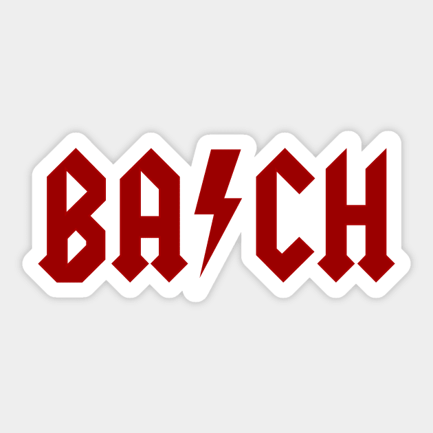 Rock Bach Sticker by Woah_Jonny